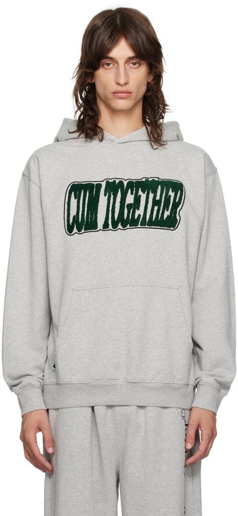 Carne Bollente Gray Together With A Twist Hoodie