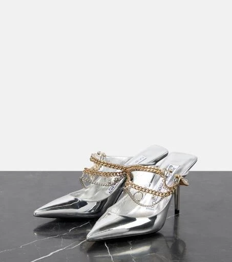 Jimmy Choo x Jean Paul Gaultier embellished leather slingback pumps 5