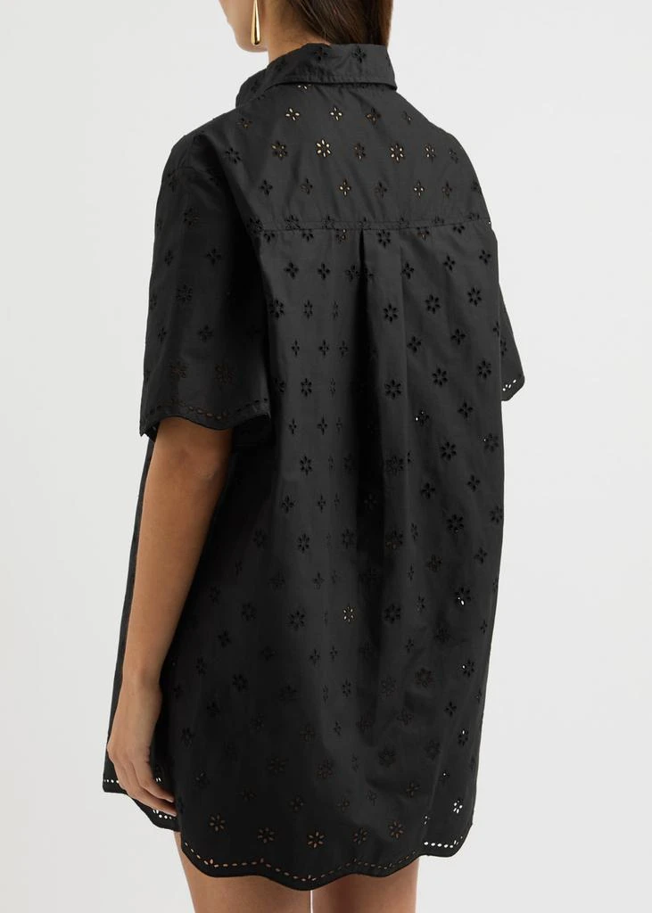 Matteau Broderie Anglaise cotton mini shirt dress 3