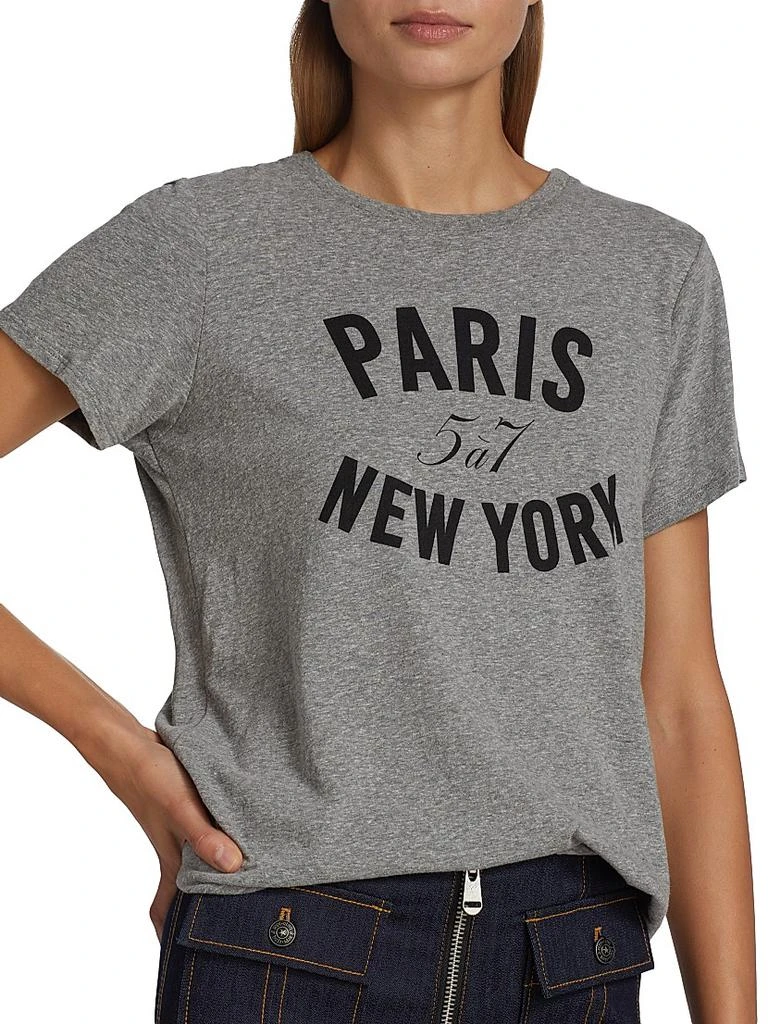 Cinq à Sept Paris New York Graphic T-Shirt 6