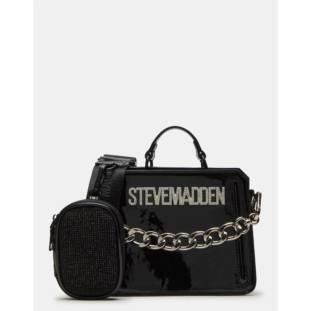 Steve Madden Evelyn Mini Bag Black Patent 1