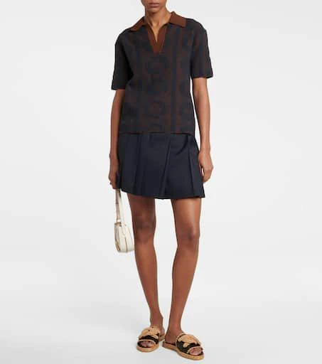 Tod's Kate leather and jute slides 2
