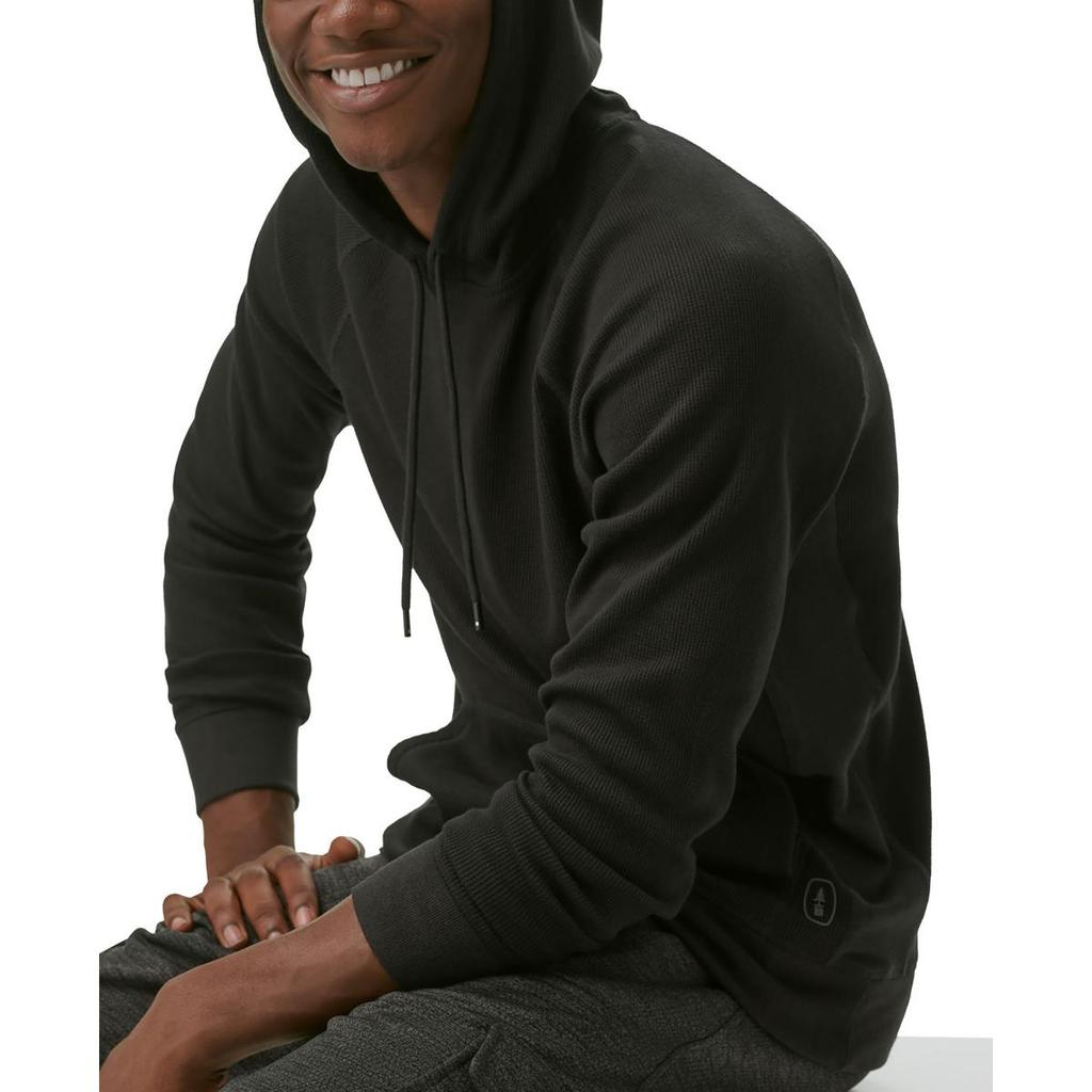 BASS OUTDOOR Mens Waffle Knit Pullover Hoodie