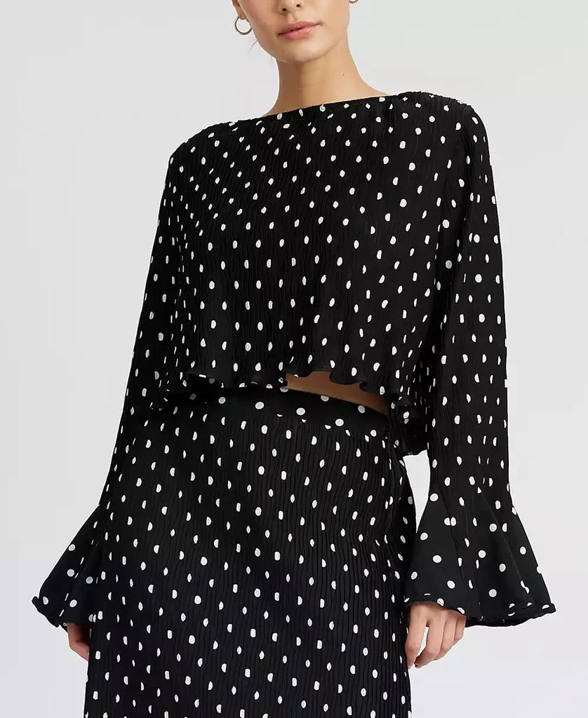 En Saison Women's Darlene Polka-Dot Swing Top 1