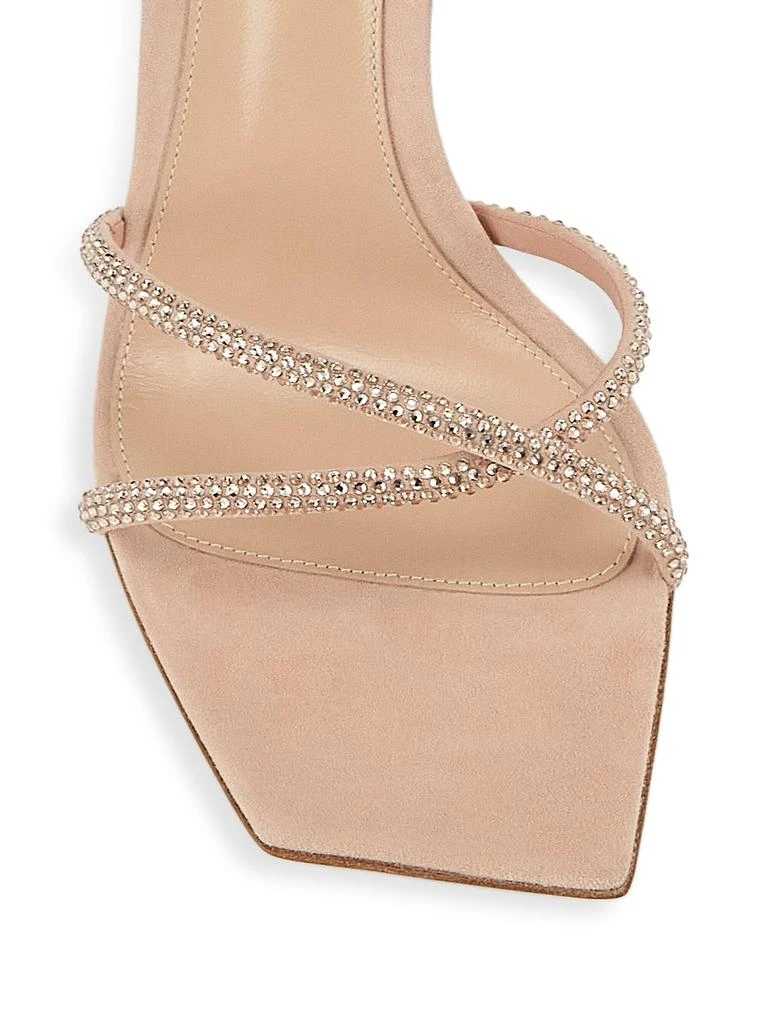 Gianvito Rossi 105MM Crystal-Embellished Suede Sandals 4