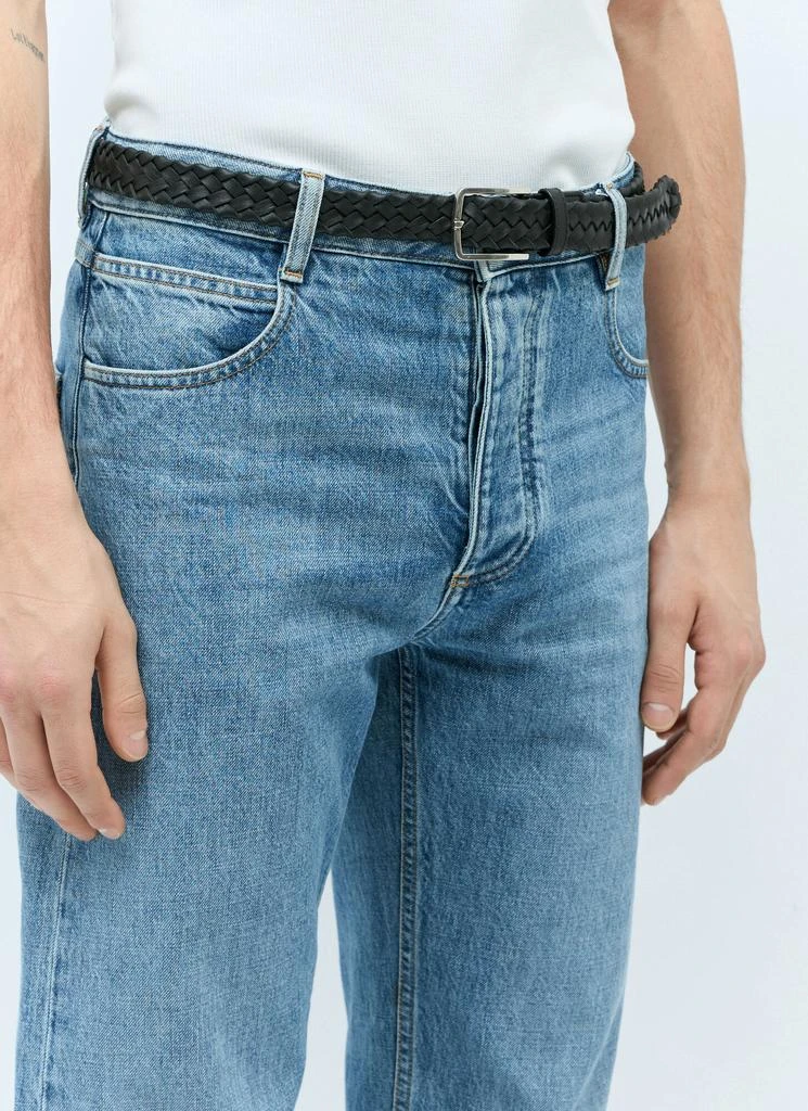 Bottega Veneta Intreccio Loop Leather Belt 2