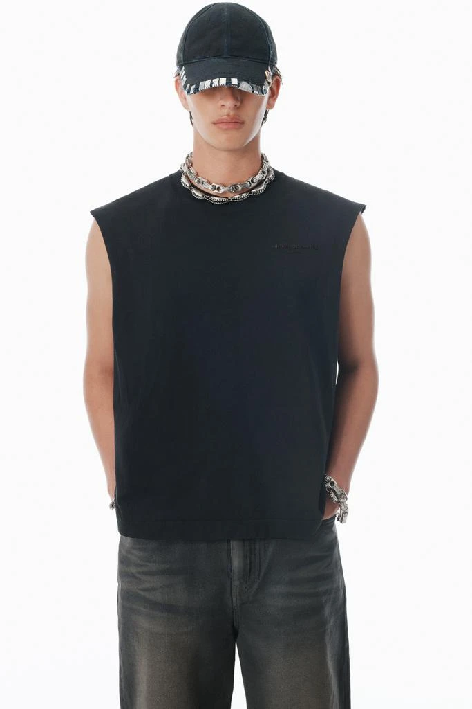 Alexander Wang Black Vintage Fade-Effect Muscle Tank 3