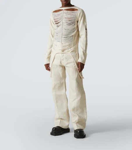 Rick Owens Distressed wool sweater 2