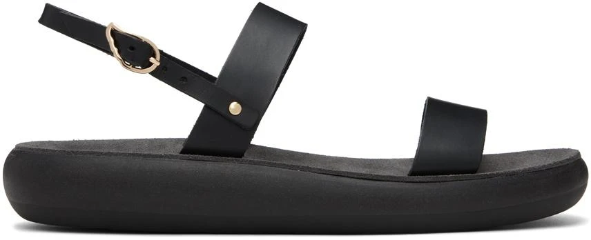 ANCIENT GREEK SANDALS Black Clio Comfort Sandals 1