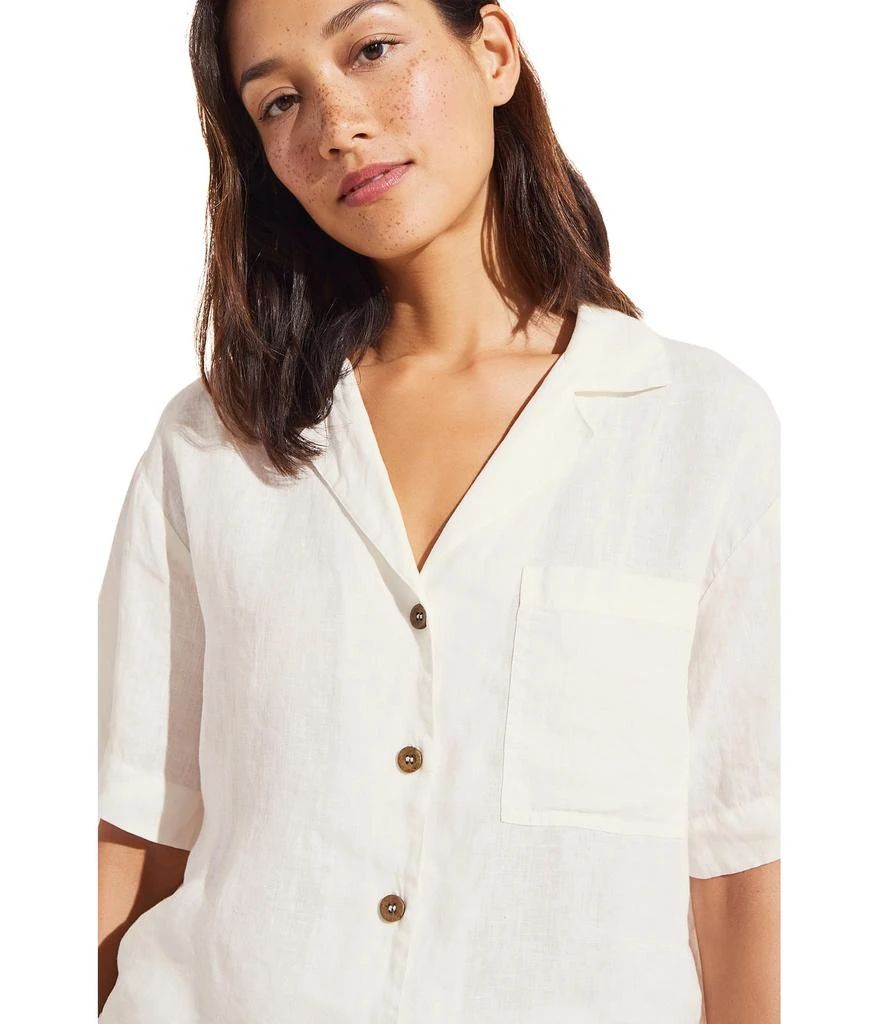 Eberjey Garment Dyed Linen Short Set 3