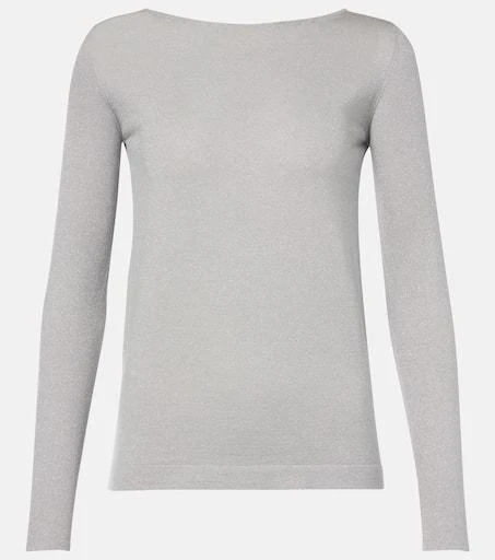 Brunello Cucinelli Sparkling cashmere and silk-blend sweater 1
