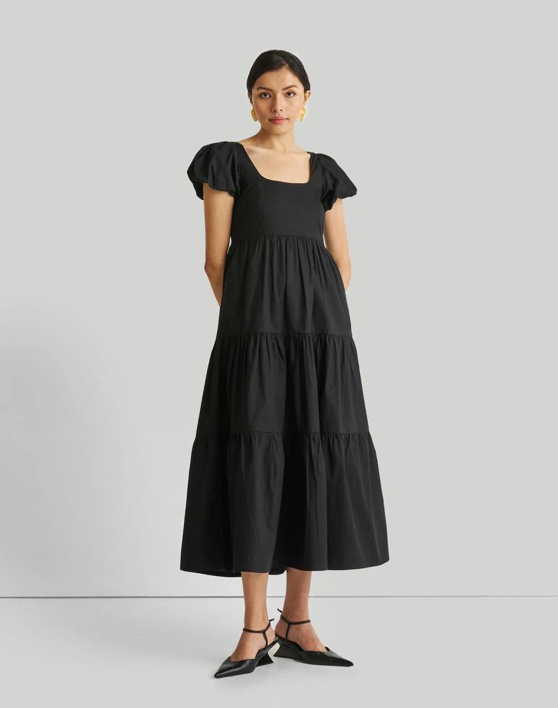Madewell Reistor Puff Sleeve Tiered Maxi Dress 1