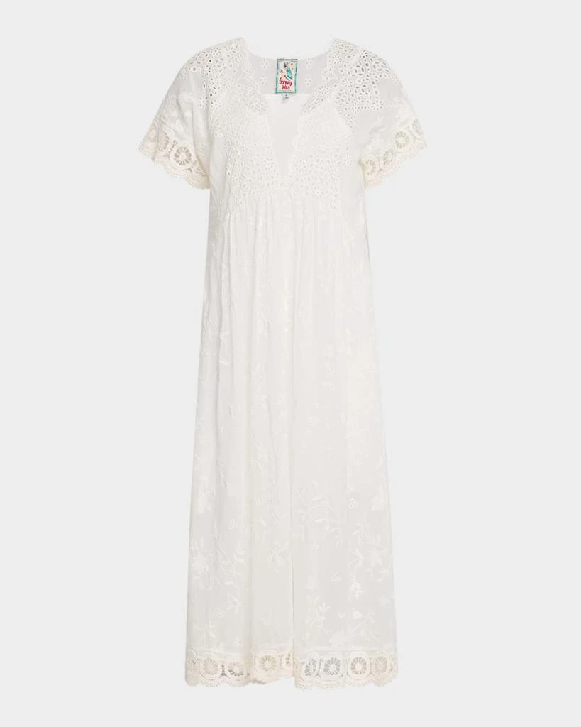embroidered star dress SALONI London main image 0