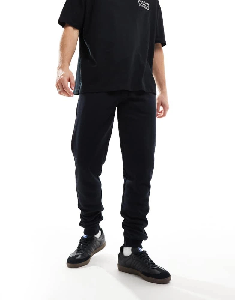 French Connection Mens French Connection slim fit joggers in navy 1