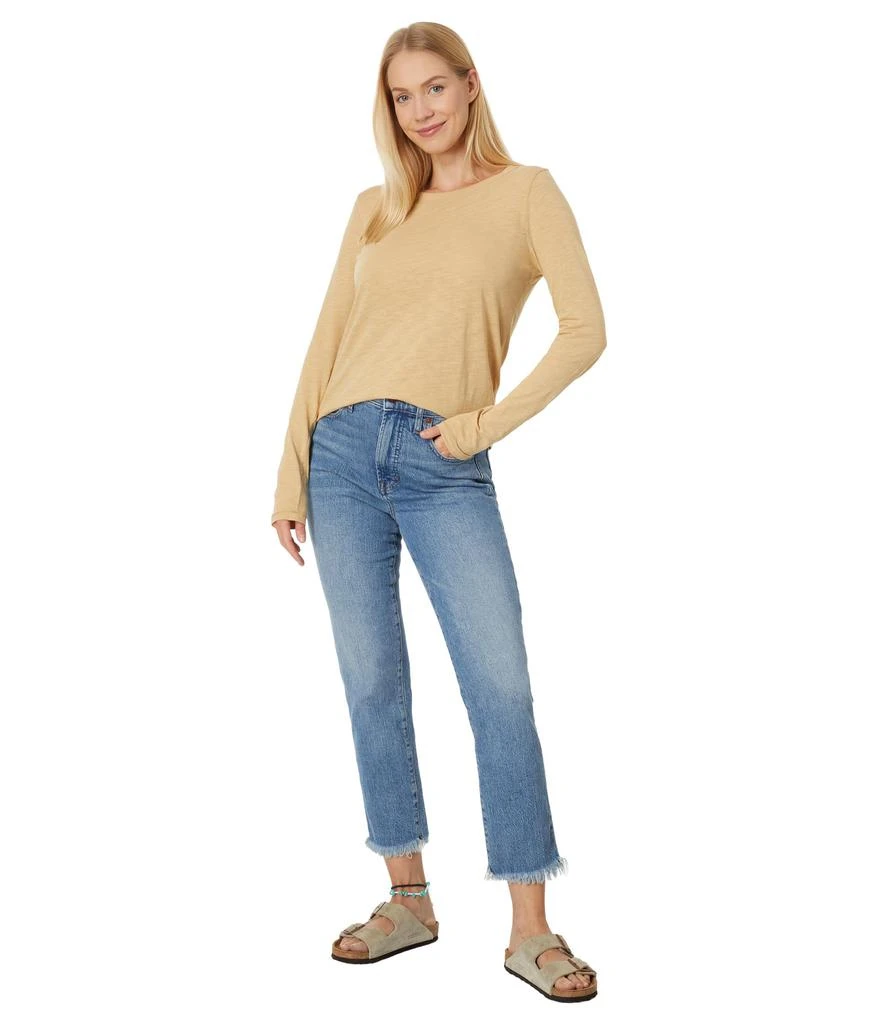 Madewell Whisper Cotton Rib-Crewneck Long-Sleeve Tee 4