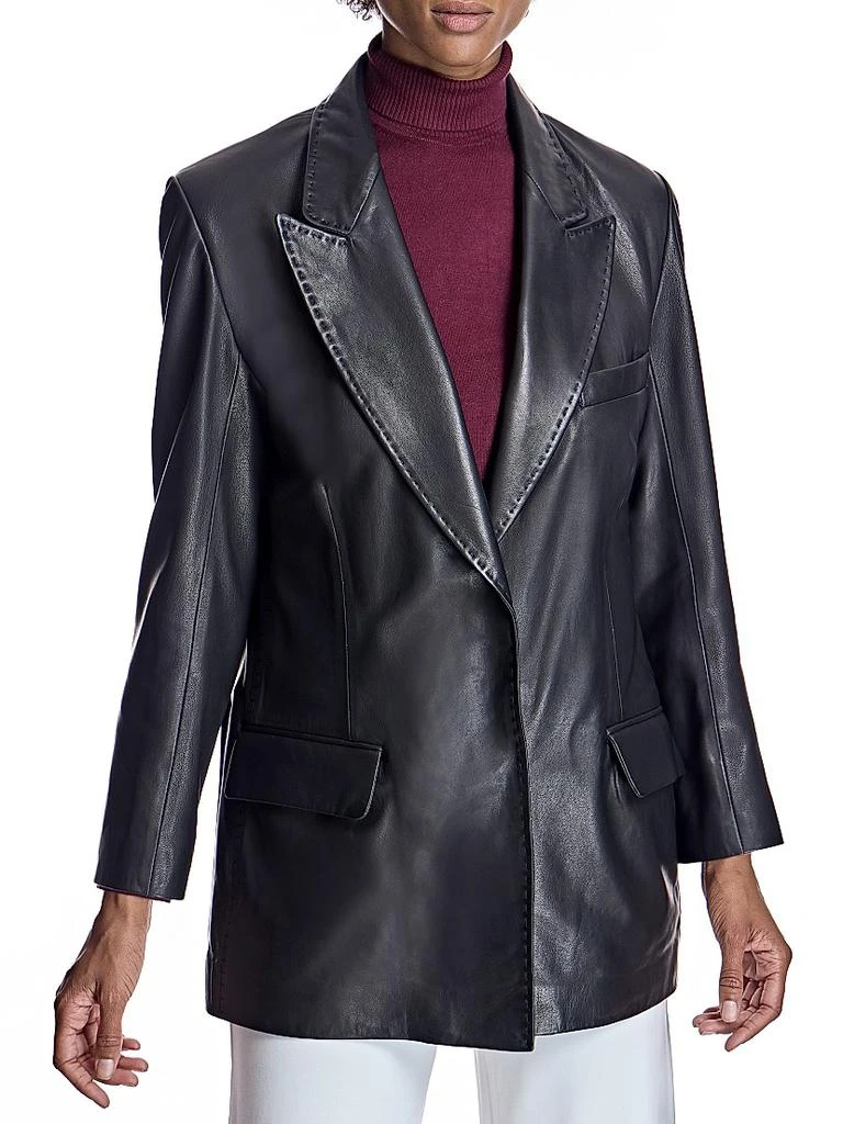 Maximilian 30 in Leather Blazer 2