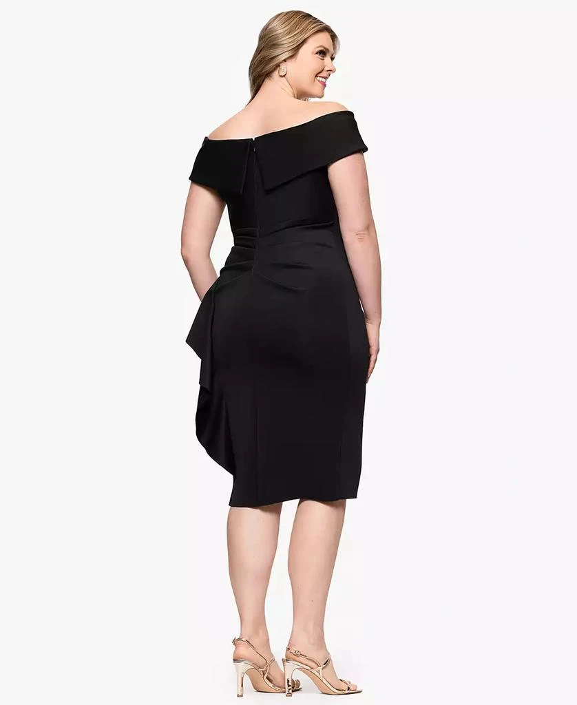 XSCAPE Plus Size Sweetheart-Neckline Sheath Dress 3