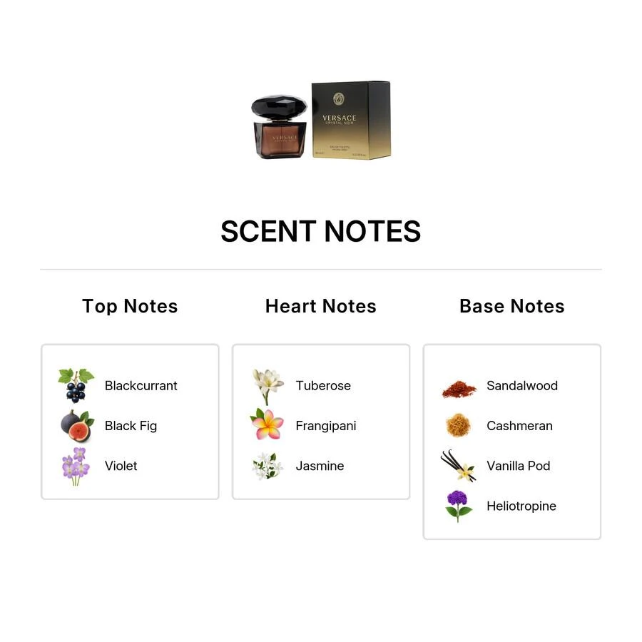 Versace Versace Crystal Noir Ladies EDT 3