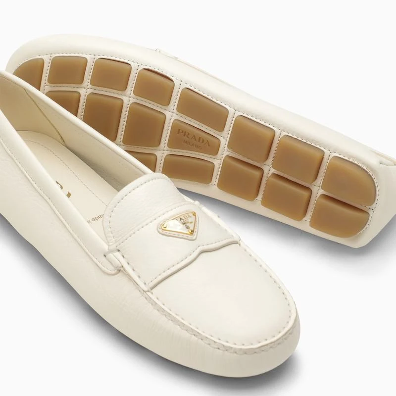 Prada Ivory leather loafer 5