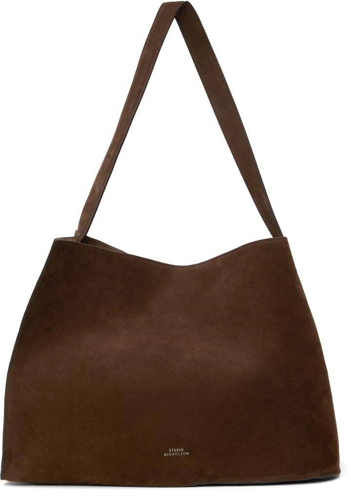 Studio Nicholson Brown Doublet Suede Tote 1