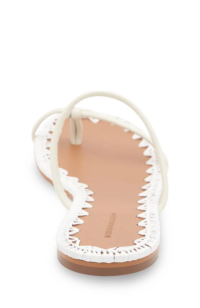 BCBG BALI MAGNOLIA LEATHER FLAT SANDAL 3