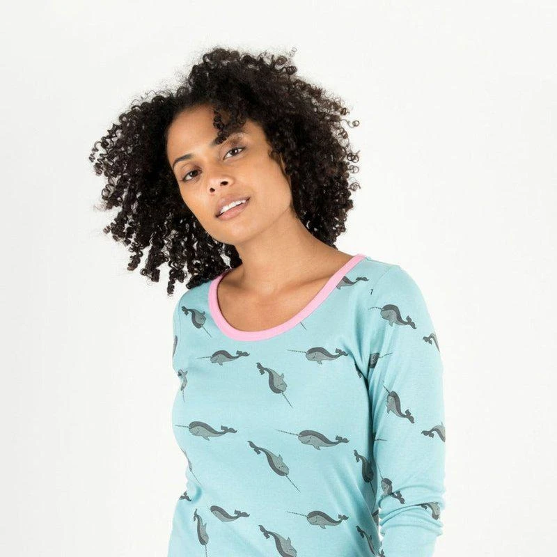 Leveret Womens Ocean Animal Pajamas 1