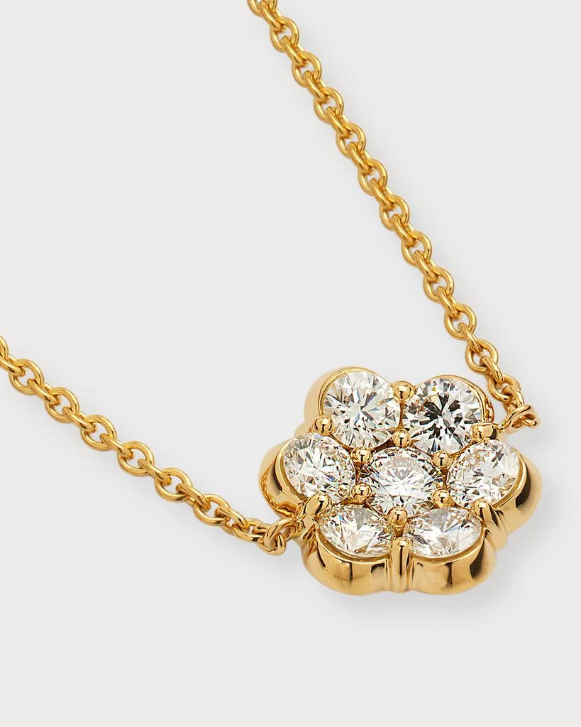 Bayco 18k Yellow Gold Flower Diamond Bracelet 3