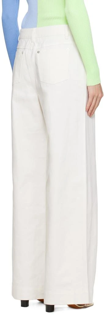 Staud White Grayson Denim Trousers 3