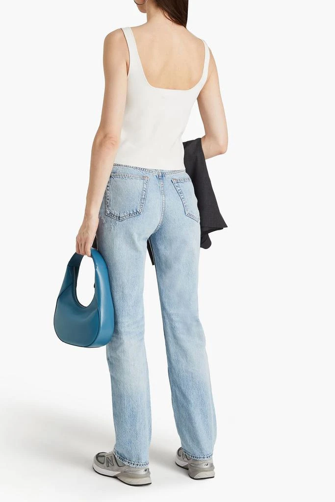 Rag & Bone Alex distressed high-rise straight-leg jeans 3