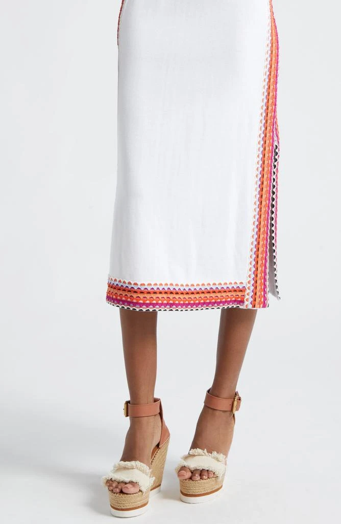 Ramy Brook Zoey Sleeveless Open Stitch Trim Dress 4