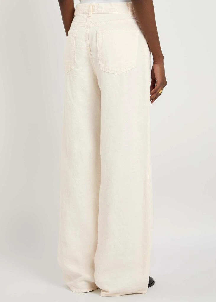 The Row Eglitta straight-leg linen jeans 3