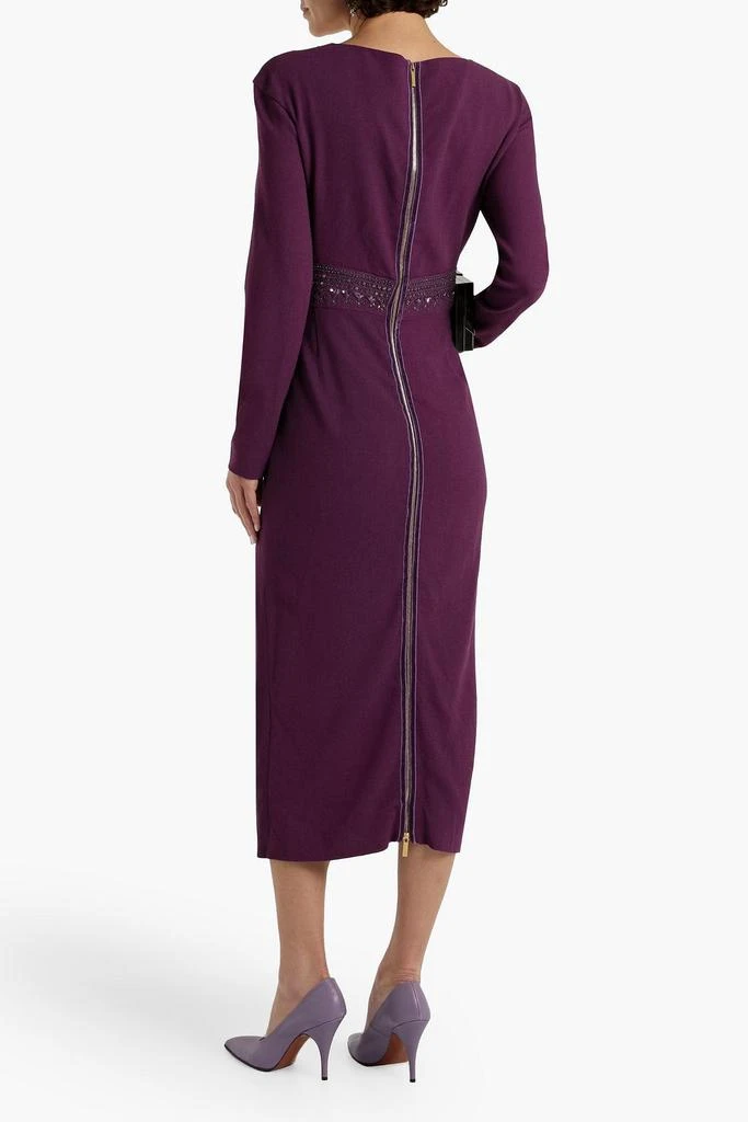 Zuhair Murad Embellished wool-crepe midi dress 3