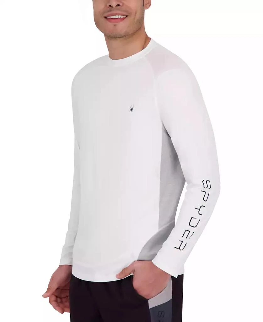 Spyder Men's Mixed Media Long Sleeve Rashguard Swim T-Shirt 3