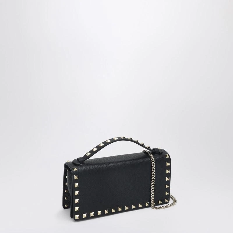 Valentino Black Rockstud chain wallet 3