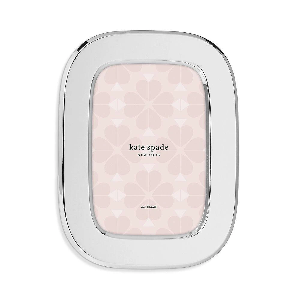 Kate Spade South Street Silver Oval Frame, 4" x 6" 1