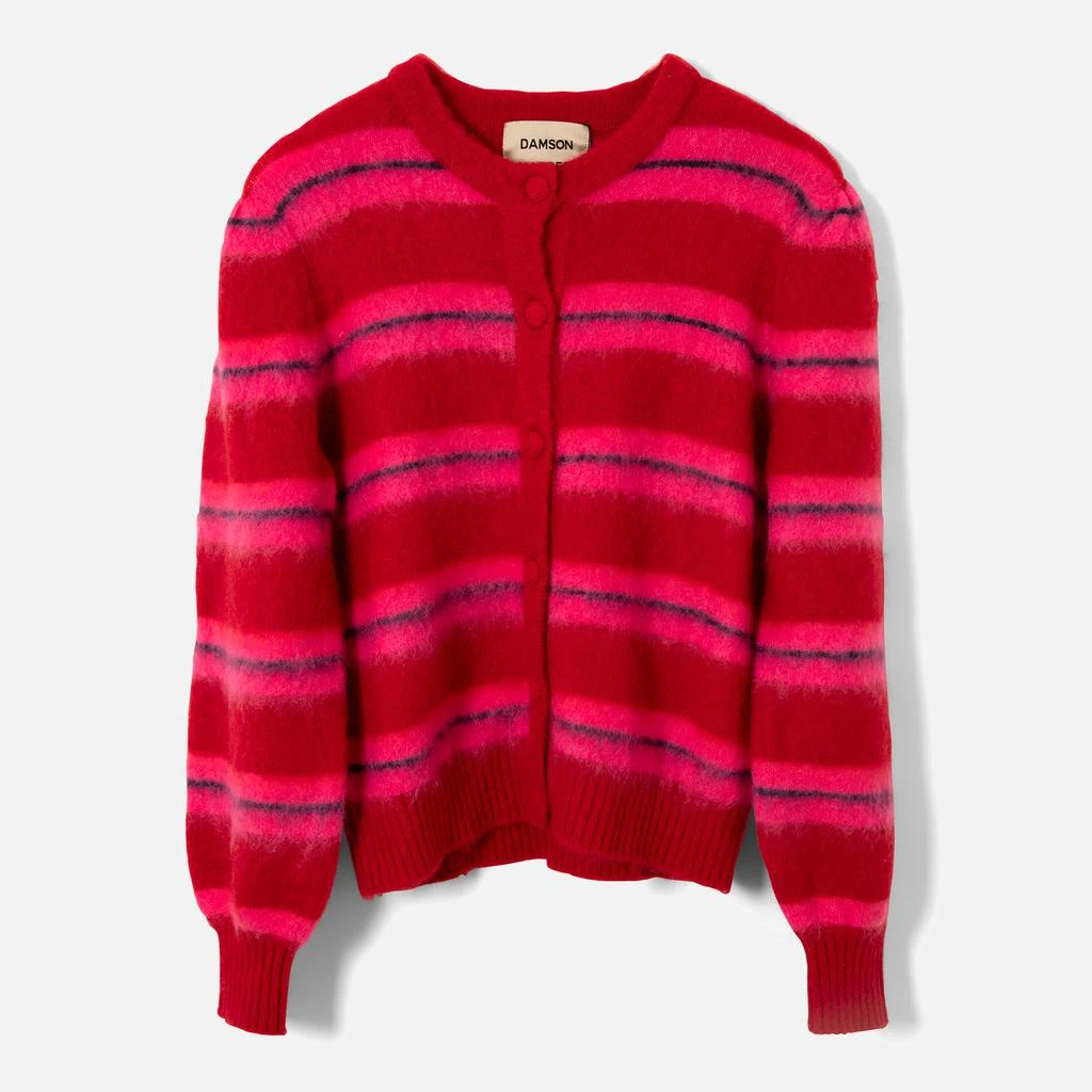 Damson Madder Cece Intarsia-Striped Knit Cardigan 1