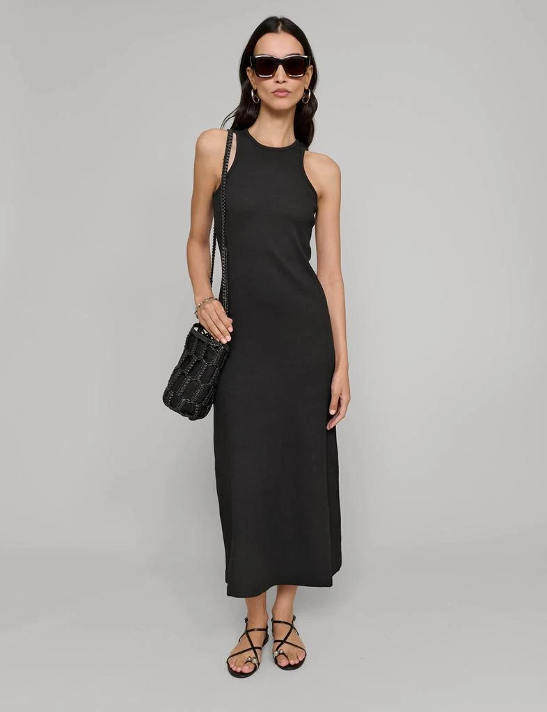 Pixie Market Delilah Black Ribbed Tank Dress 2