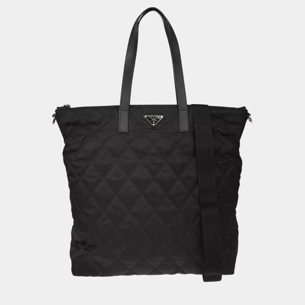 Prada Prada Black Nylon Tote Bag 1