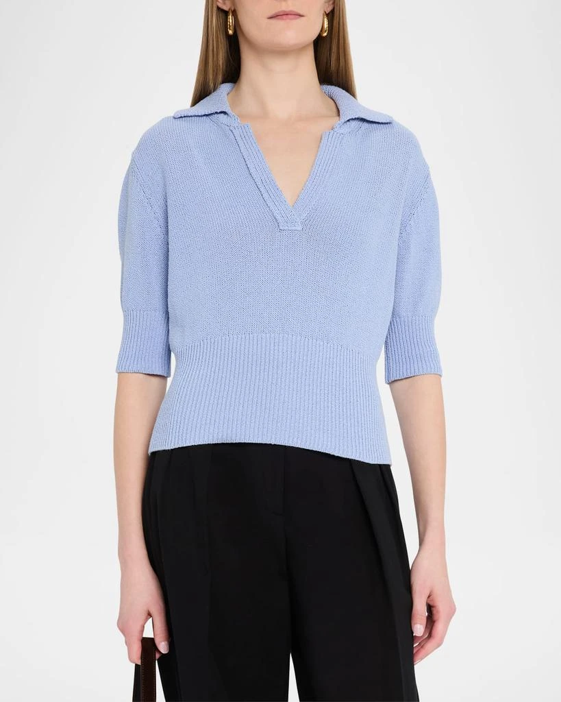 Proenza Schouler Reeve Polo Knit Top 4