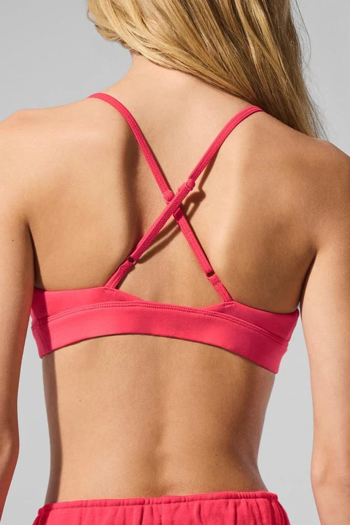 Alo Splendor Bra - Candy Red/White 3
