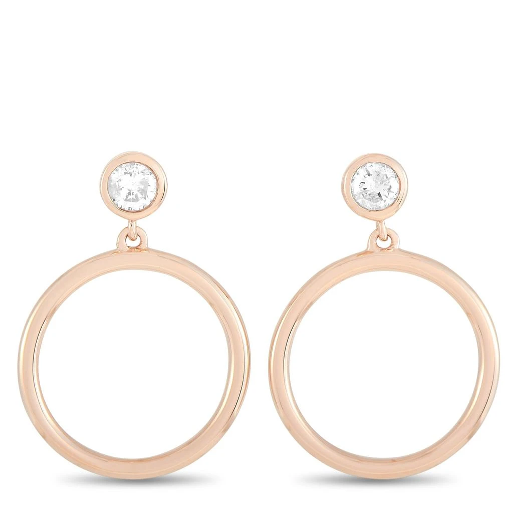 Non Branded 14K Rose Gold 0.31 ct Diamond Earrings 1