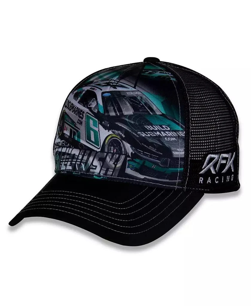 Checkered Flag Sports Men's Black Brad Keselowski Driver Car Trucker Adjustable Hat 4