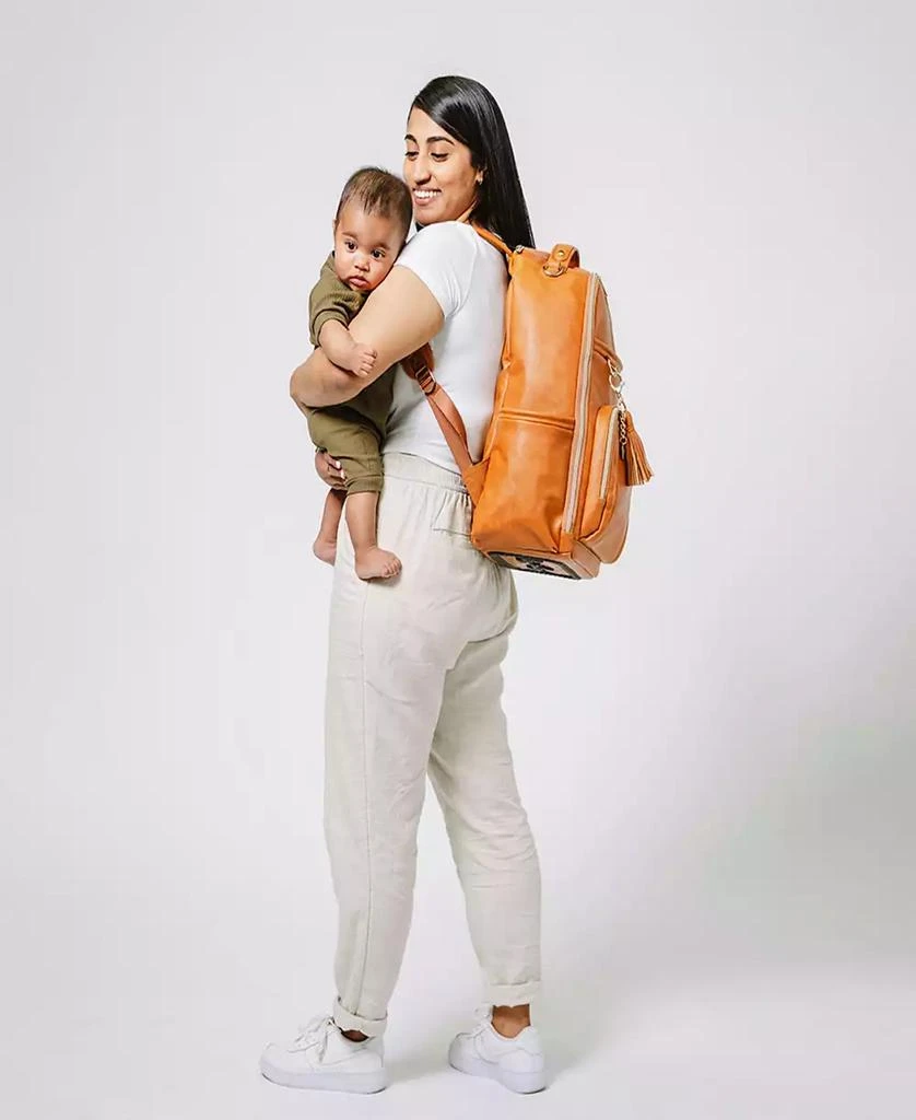 Itzy Ritzy Boss Plus Backpack Diaper Bag Cognac 4