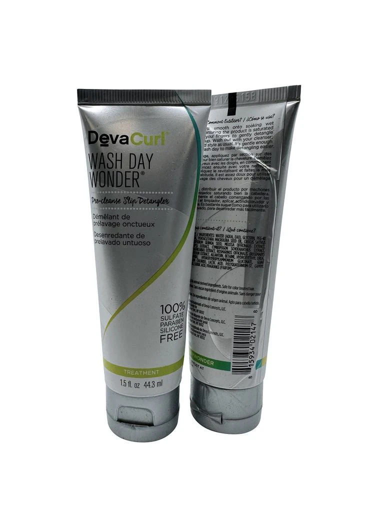 DevaCurl Wash Day Wonder Slip Detangler Curly & Wavy Hair 1.5 OZ Set of 2 3