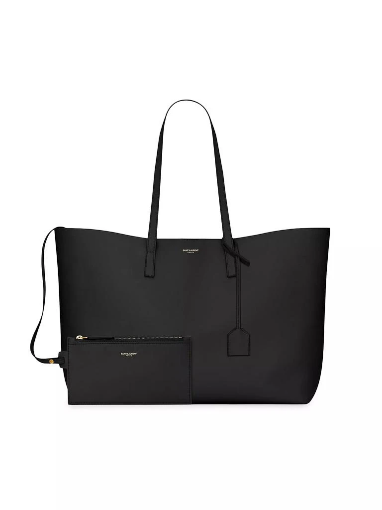 Yves Saint Laurent Shopping Saint Laurent Tote Bag in Leather 3