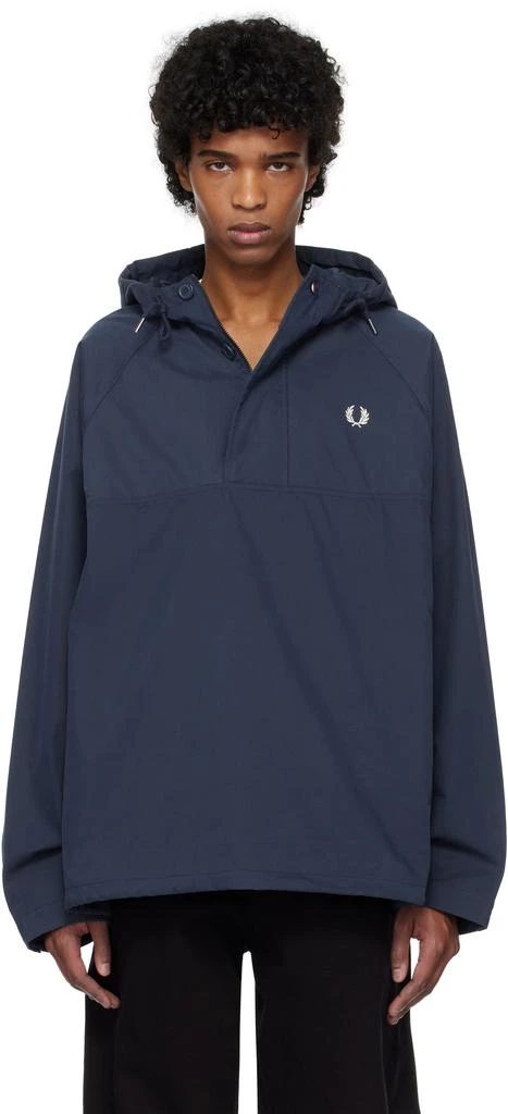 Fred Perry Blue Overhead Smock Jacket 1
