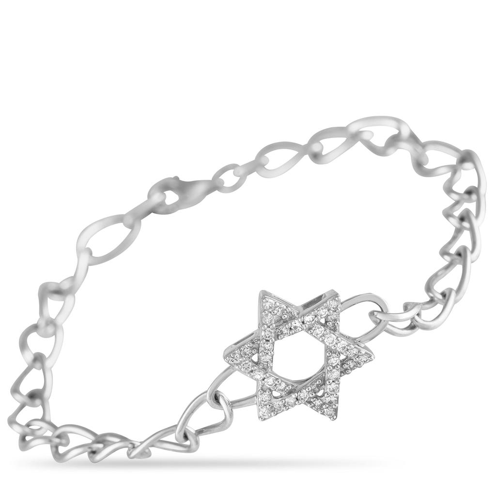 LB Exclusive 14K White Gold 0.30ct Diamond Bracelet BR09910-W