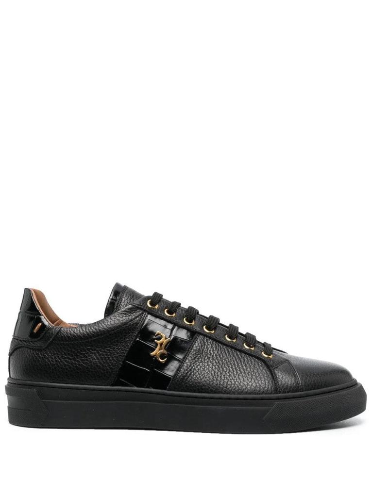 Bally Lyder Snakeskin-Effect Low-Top Sneakers - Casual Shoes