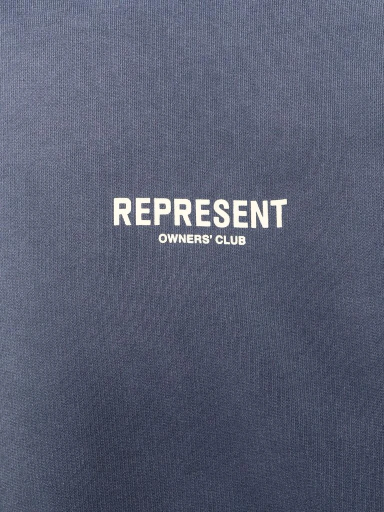 Represent Owners club cotton sweatshirt with frontal logo print 3