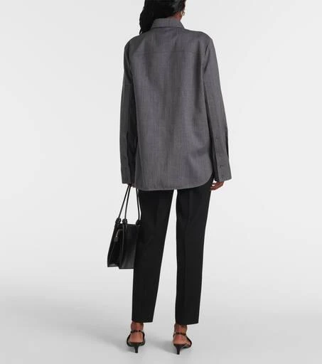 Jil Sander Belted wool shirt 3